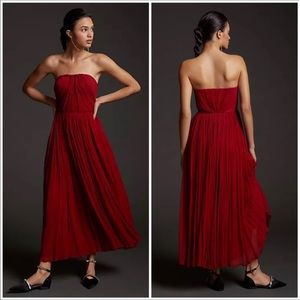 Anthropologie Pinnacle by Shruti Sancheti Ruched Maxi Dress Sz 2